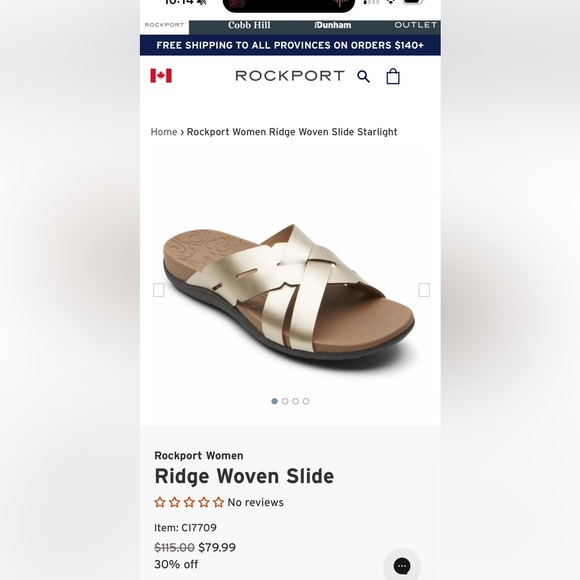 Rockport Ridge Woven Slide (Size: 7) - NWOT - Picture 7 of 8